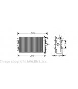 AVA - VW6239 - Радиатор отопителя: T-IV/90-03/1.9D/2.0/2.4D/2.5D/2.8