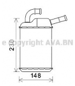 AVA - VW6355 - AVA VW6355_радиатор печки! Seat Alhambra, VW Sharan/T5 1.4-3.2i/TDi 03 