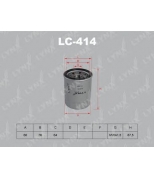 LYNX - LC414 - Фильтр масляный MITSUBISHI RVR/Carisma 1.6-1.8 95-06/Galant 2.0-2.5 00-04/Lancer 1.3-1.8D 03 /Pajero 2.4 91-00