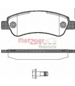 METZGER - 123800 - Комплект тормозных колодок, диско