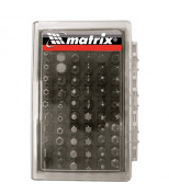 MATRIX 11387 Набор бит с магнитным держателем, CrV, 61 шт. MATRIX