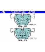 ATE - 13047071682 - Колодки зад CERAMIC BMW Е65 01->