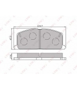 LYNX - BD7533 - Колодки тормозные передние TOYOTA Camry  92/Carina II (13 )  92/Celica  90/Corolla  92/Starlet  92