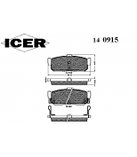ICER - 140915 - 140915000944001 Тормозные колодки дисковые