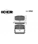 ICER - 140983 - Комплект тормозных колодок, диско