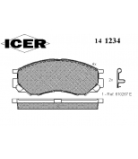 ICER - 141234 - Комплект тормозных колодок, диско