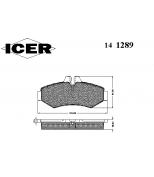 ICER - 141289 - Комплект тормозных колодок, диско