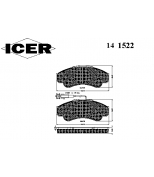 ICER - 141522 - Комплект тормозных колодок, диско