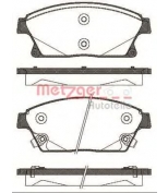 METZGER - 143102 - Комплект тормозных колодок