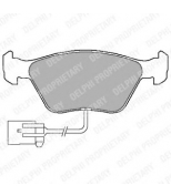 DELPHI - LP1598 - Тормозные колодки LP1598