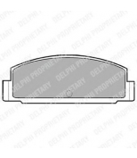 DELPHI - LP450 - Комплект тормозных колодок  дисковый тормоз