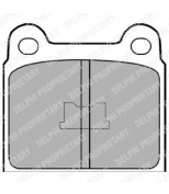 DELPHI - LP76 - Колодки торм.пер.