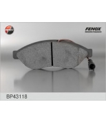 FENOX - BP43118 - Колодки торм.пер. Fiat Ducato 06-