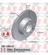 ZIMMERMANN 150128452 Тормозной диск перед BMW E39 2.0-3.0 вент.
