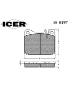 ICER - 180197 - Комплект тормозных колодок, диско