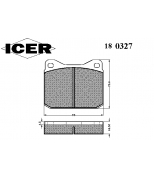 ICER 180327 Комплект тормозных колодок, диско