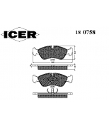 ICER - 180758 - Комплект тормозных колодок, диско