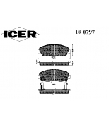 ICER - 180797 - Комплект тормозных колодок, диско