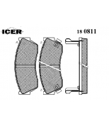 ICER - 180811 - Комплект тормозных колодок, диско