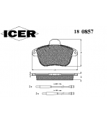 ICER - 180857 - 180857000300001 Тормозные колодки дисковые