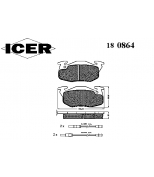 ICER - 180864 - 180864000300001 Тормозные колодки дисковые