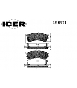 ICER 180971 Комплект тормозных колодок, диско