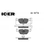 ICER - 181174 - Комплект тормозных колодок, диско