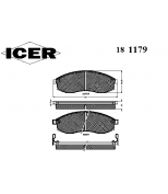 ICER - 181179 - Комплект тормозных колодок, диско