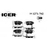 ICER 181271702 Комплект тормозных колодок, диско