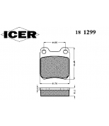 ICER - 181299 - 23091=21050 колодки задн. Saab 9-3 98-02, 9-5 97-01, 900 96-98 Icer
