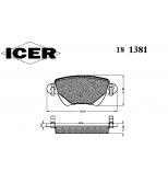 ICER - 181381 - Комплект тормозных колодок, диско