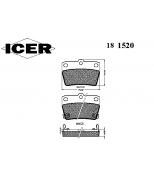 ICER 181520 Комплект тормозных колодок, диско