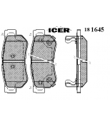 ICER - 181645 - Комплект тормозных колодок, диско