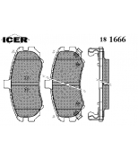 ICER - 181666 - Комплект тормозных колодок, диско