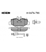 ICER 181676701 Комплект тормозных колодок, диско