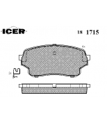 ICER - 181715 - Комплект тормозных колодок, диско