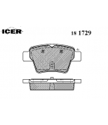 ICER - 181729 - Комплект тормозных колодок, диско