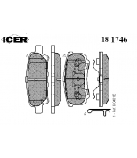 ICER 181746 Комплект тормозных колодок, диско