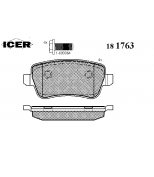 ICER - 181763 - 181763000944001 Тормозные колодки дисковые