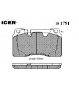 ICER - 181791 - Колодки дисковые передние