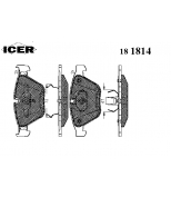 ICER - 181814 - Комплект тормозных колодок, диско