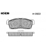 ICER - 181833 - Комплект тормозных колодок, диско