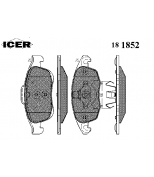 ICER 181852 Комплект тормозных колодок, диско
