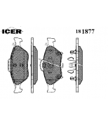 ICER - 181877 - Комплект тормозных колодок, диско