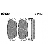 ICER - 181914 - Комплект тормозных колодок, диско