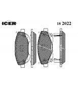 ICER - 182022 - 182022000300001 Тормозные колодки дисковые