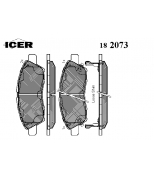 ICER - 182073 - Колодки тормозные