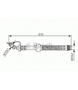 BOSCH - 1987476907 - Тормозной шланг opel movano 2.5 d