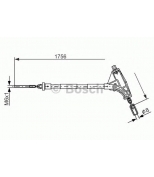 BOSCH - 1987477870 - ТОРМОЗНОЙ ТРОС