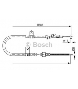 BOSCH - 1987482257 - Трос ручного тормоза SUZUKI LIANA 01-